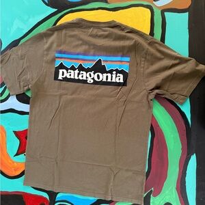 Patagonia Classic Cotton Green Tee Gorpcore Cabincore Comfy Unisex XS
